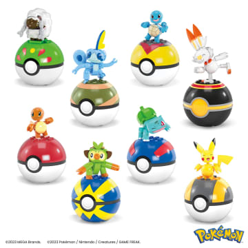MEGA Pokémon Building Toy Kit With 8 Action Figures And Poké Balls (191 Pieces) For Kids