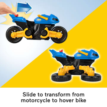 Imaginext DC Super Friends Batman Toy Figure & Transforming Batcycle, Preschool Toys - Image 3 of 6