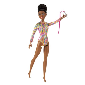 Barbie Rhythmic Gymnast Brunette Doll (12-In/30.40-Cm), Leotard & Accessories