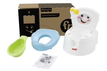 Fisher-Price Potty Training Seat, Toddler Potty With Lights And Sounds, Learn To Flush Potty