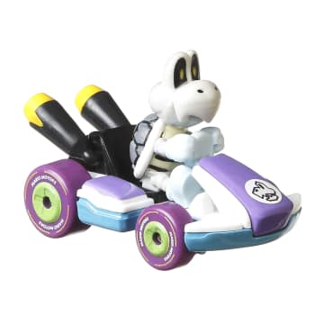 Hot Wheels Mario Kart Veículo de Brinquedo Dry Bones Standard Kart - Imagen 3 de 4