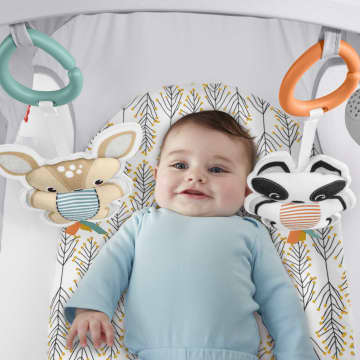 Fisher-Price Baby Moisés con Proyector de Estrellas y Vibraciones Relajantes