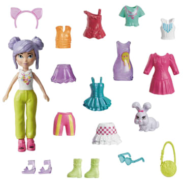 Polly Pocket Set de Juego Paquete de Modas Mediano Color Pop - Image 1 of 6