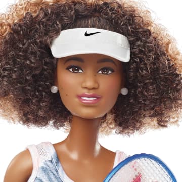 Barbie Role Models Naomi Osaka Doll, Posable, With Tennis Outfit & Racket