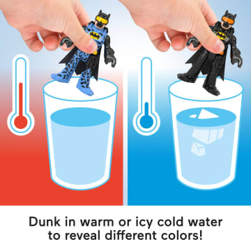 Imaginext DC Super Friends Batman Figure Set With Two-Face And Color-Changing Action, Preschool Toys - Imagen 3 de 6