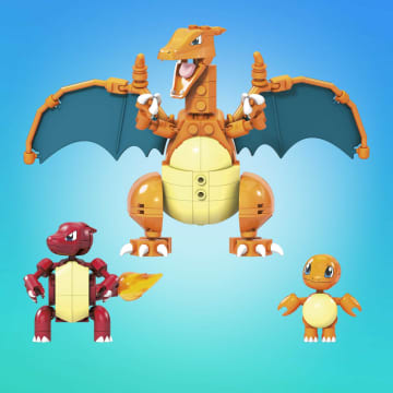 MEGA Pokémon Building Toy Kit Charmander Set With 3 Action Figures (313 Pieces) For Kids - Image 6 of 6