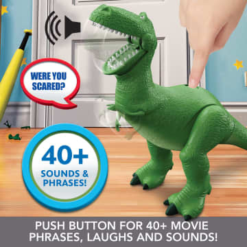 Disney Pixar Toy Story Rex Figure Roarin Laughs Talking Dinosaur Toy