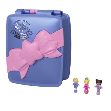 Polly Pocket Keepsake Collection Starlight Dinner Party Compact Playset With 3 Dolls And Lights
