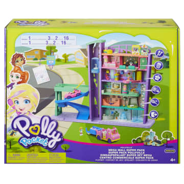 Polly Pocket Dolls And Playset With Toy Car And Accessories, MEGA Mall