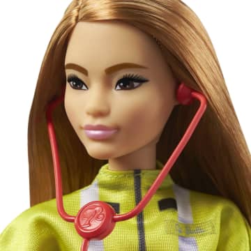 Barbie Career Paramedic Doll, Petite With Brunette Hair, Ages 3 Years And Up