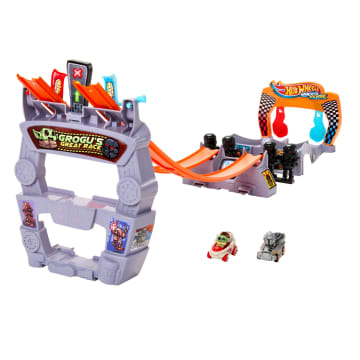 Hot Wheels Racerverse Star Wars Track Set With 2 Racers inspired By Star Wars: Grogu & The Mandalorian - Imagen 1 de 6