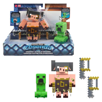 Minecraft-Legends-Coffret de 2 Figurines-Assortiment, Cadeaux enfants - Imagen 1 de 6