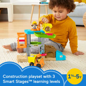 Fisher-Price Little People Load Up ‘n Learn Construction Site Toddler Musical Playset With 5 Pieces