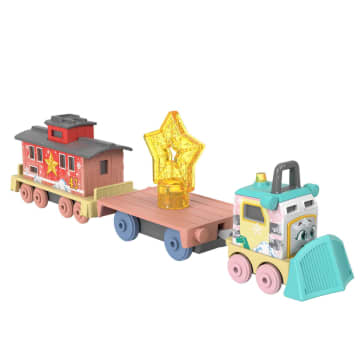 Thomas & Friends Shivery Delivery Sandy the Rail Speeder & Brake Car Bruno Diecast Toy Train - Imagen 1 de 6