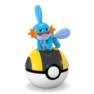 MEGA Pokémon Mudkip Building Toy Kit, Poseable Action Figure (31 Pieces) For Kids