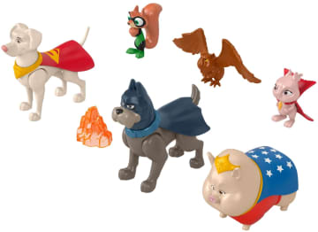 Fisher-Price DC League of Super Pets Juguete para Bebés Figuras de Acción Multipack