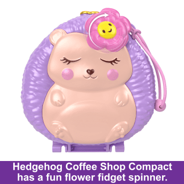 Polly Pocket Dolls And Playset, Travel Toys, Hedgehog Coffee Shop Compact - Image 3 of 6