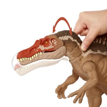 Jurassic World Extreme Chompin' Spinosaurus Action Figure, Biting Dinosaur Toy With Movable Joints