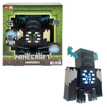 Minecraft Warden Action Figure Toy With Lights, Sounds And Accessories