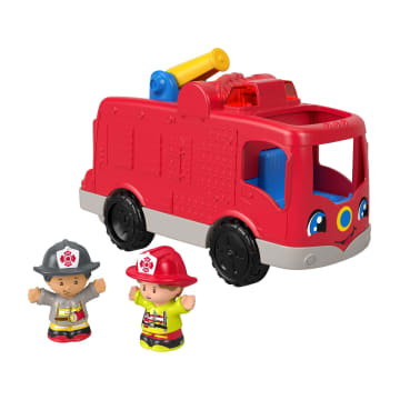Fisher-Price Little People Camion des Pompiers Serviables Version Anglaise et Française