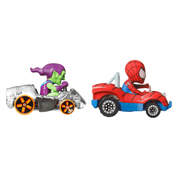 Hot Wheels Racerverse Die-Cast Cars, Set Of 2 Toy Vehicles With Character Drivers Optimized For Racerverse Track - Imagem 3 de 6