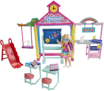 Barbie Club Chelsea Doll And School Playset, 6-Inch Blonde, With Accessories