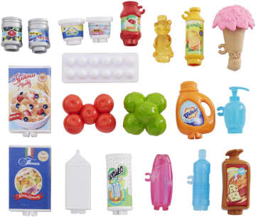 Barbie Supermarket Playset, Blonde Hair, With 25-Grocery themed Pieces