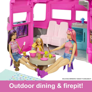 Barbie Camper, Doll Playset With 60 Accessories, 30-inch Slide, Dream Camper