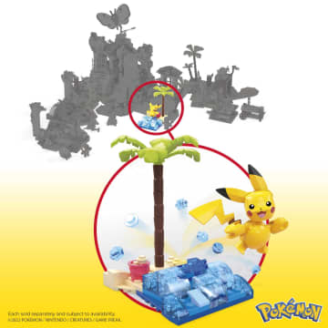 MEGA Pokémon Juguete de Construcción Playa Pikachú