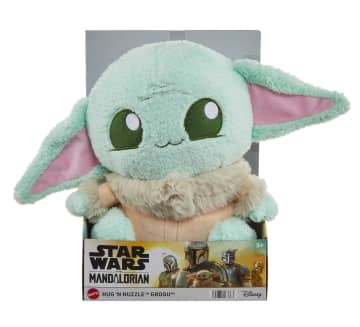 Star Wars Hug ‘n Nuzzle Grogu Plush Figure With Sound, 10-Inch Soft Collectible Toy - Image 1 of 6