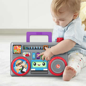 Fisher-Price Ríe y Aprende Juguete para Bebés Radio Portátil Baila y Aprende
