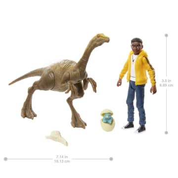 Jurassic World Camp Cretaceous Darius & Gallimimus Figures