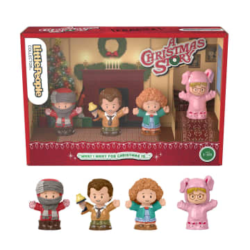 Little People Collector A Christmas Story Movie Special Edition Set For Fans, 4 Figures