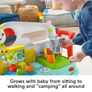 Fisher-Price Laugh & Learn 3-In-1 On-the-Go Camper Infant Walker & Toddler Activity Center