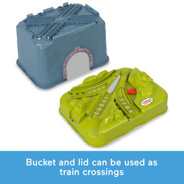 Thomas & Friends Toy Train Set, Percy’S Connect & Build Track Bucket, Preschool Toy - Imagem 3 de 6