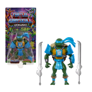 Masters Of The Universe Origins Turtles Of Grayskull Leonardo Action Figure Toy - Image 1 of 6