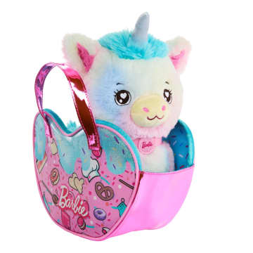 Barbie Stuffed Animals, Unicorn Toys, Plush With Purse And 5 Accessories, Chef Pet Adventure - Imagem 2 de 6