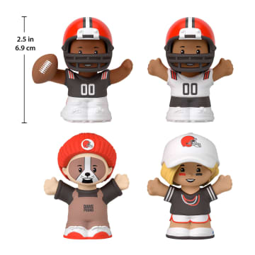 Little People Collector Cleveland Browns Special Edition Set For Adults & NFL Fans, 4 Figures - Image 2 of 6