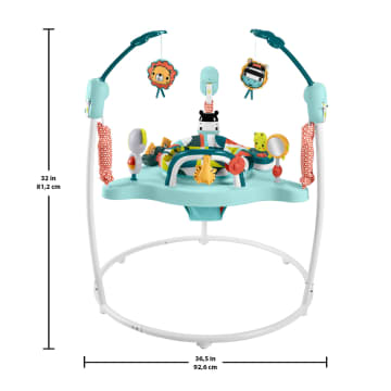 Fisher-Price Colorful Corners Jumperoo Baby Activity Center With Lights Music And Sounds