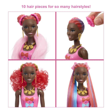 Barbie Color Reveal Glitter! Hair Swaps Doll, Glittery Blue With 25 Surprises