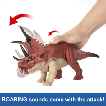 Jurassic World Wild Roar Diabloceratops Dinosaur Toy Figure With Sound