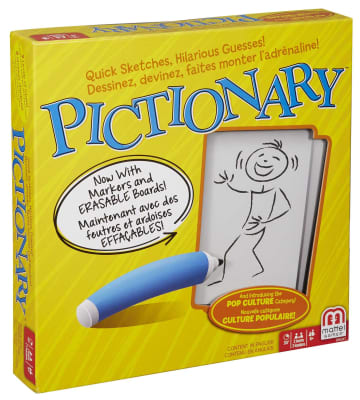 Pictionary Quick-Draw Guessing Game For Family, Kids, Teens And Adults, 8 Year Old & Up
