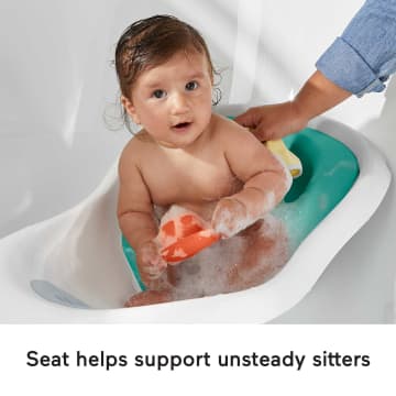 Fisher-Price 4-In-1 Sling ‘n Seat Tub Baby To Toddler Bath With 2 Toys, Whimsical Forest