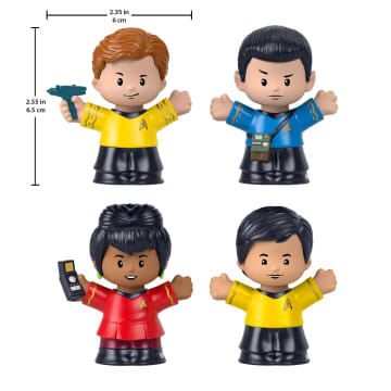 Little People Collector Star Trek Special Edition Set For Fans, 4 Figures in Gift Package - Imagen 3 de 6