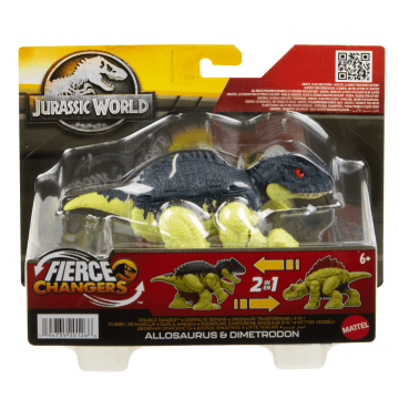 Jurassic World Dimetrodon To Allosaurus Dinosaur Transforming Toy, Double Danger - Image 6 of 6