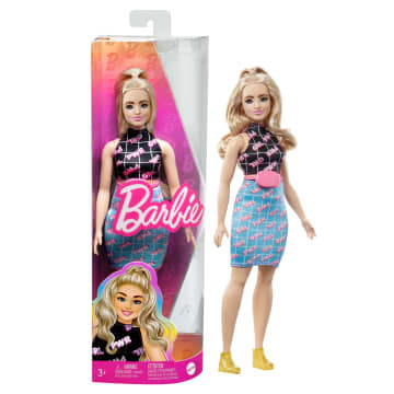 Barbie Fashionista Muñeca Vestido con Estampado Girl Power - Imagen 1 de 6