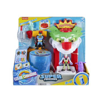 Imaginext DC Super Friends Batman Playset With Color Changing Action, the Joker Funhouse