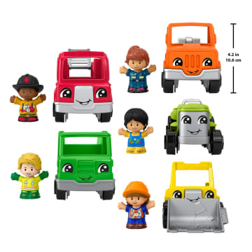 Fisher-Price Little People Activity Vehicles & Figures Gift Set For Toddlers, 10 Pieces