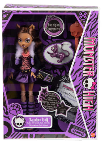 Monster High Doll, Clawdeen Wolf in Black and White, Reel Drama Collector  Doll, Doll-Size and Life-Size Posters, Horror Flick Theme, Toys and Gifts,  Dolls -  Canada