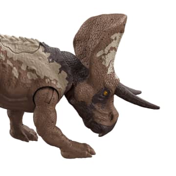 Jurassic World Dinossauro de Brinquedo Zuniceratops Mordida de Ataque